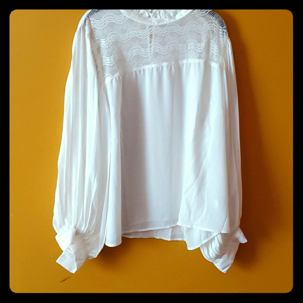White puffy shirt